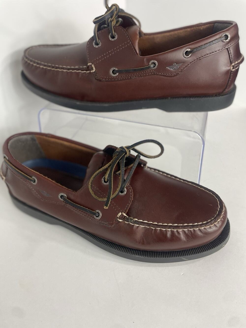 Dockers Castaway Raisin Men’s Boat Deck Shoes Brown Leather Size 11 W